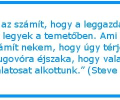 Ami igazán számít…