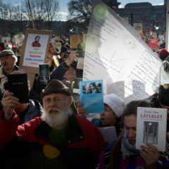 Demonstrációt tartottak az akadémiai dolgozók Budapesten